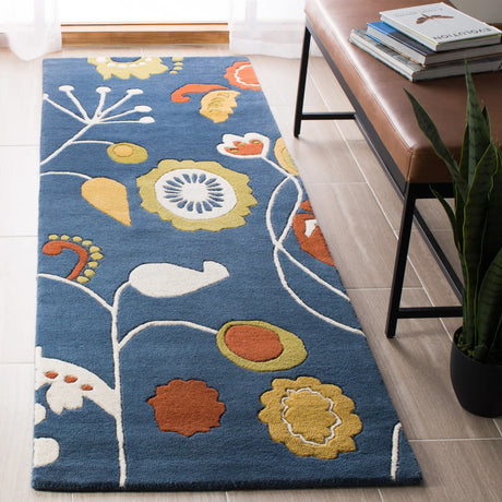 Safavieh Soho 2'-6" x 8'-0" Rug in Dark Blue / Multi