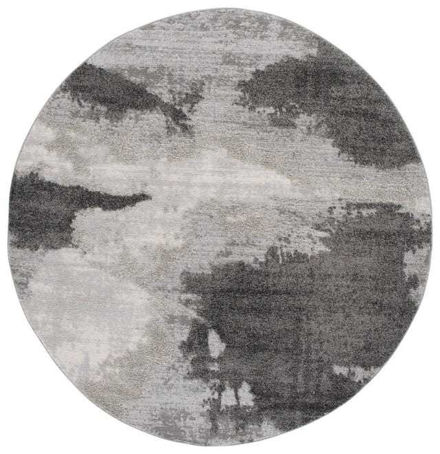 Safavieh Wave 6'-7" x 6'-7" Rug in Grey / Light Grey