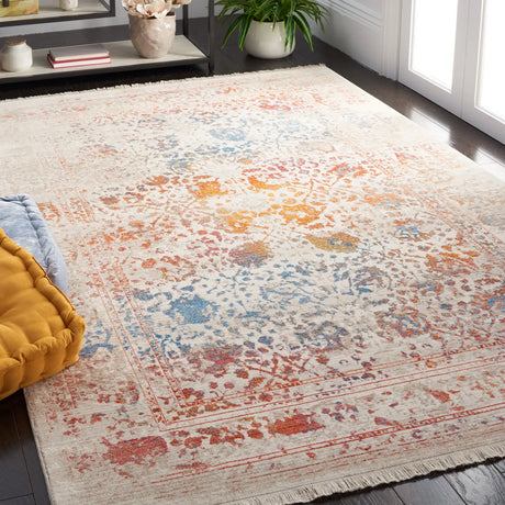 Safavieh Vintage Persian 4'-0" x 6'-0" Rug in Light Grey / Multi