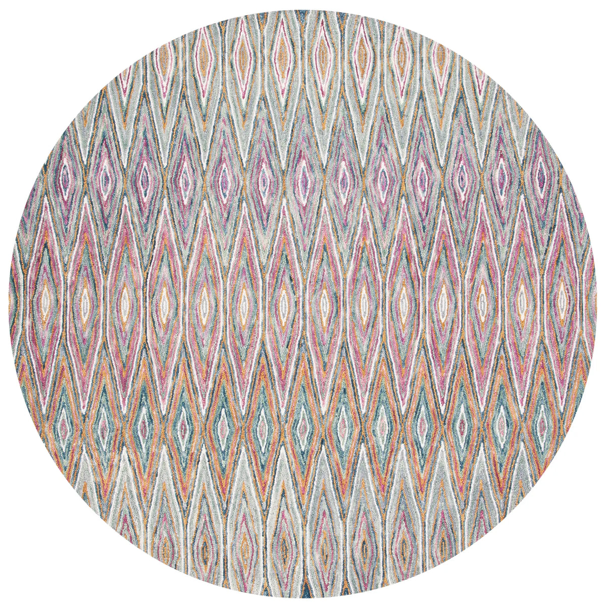 Safavieh Aspen 7'-0" x 7'-0" Rug in Blue / Pink