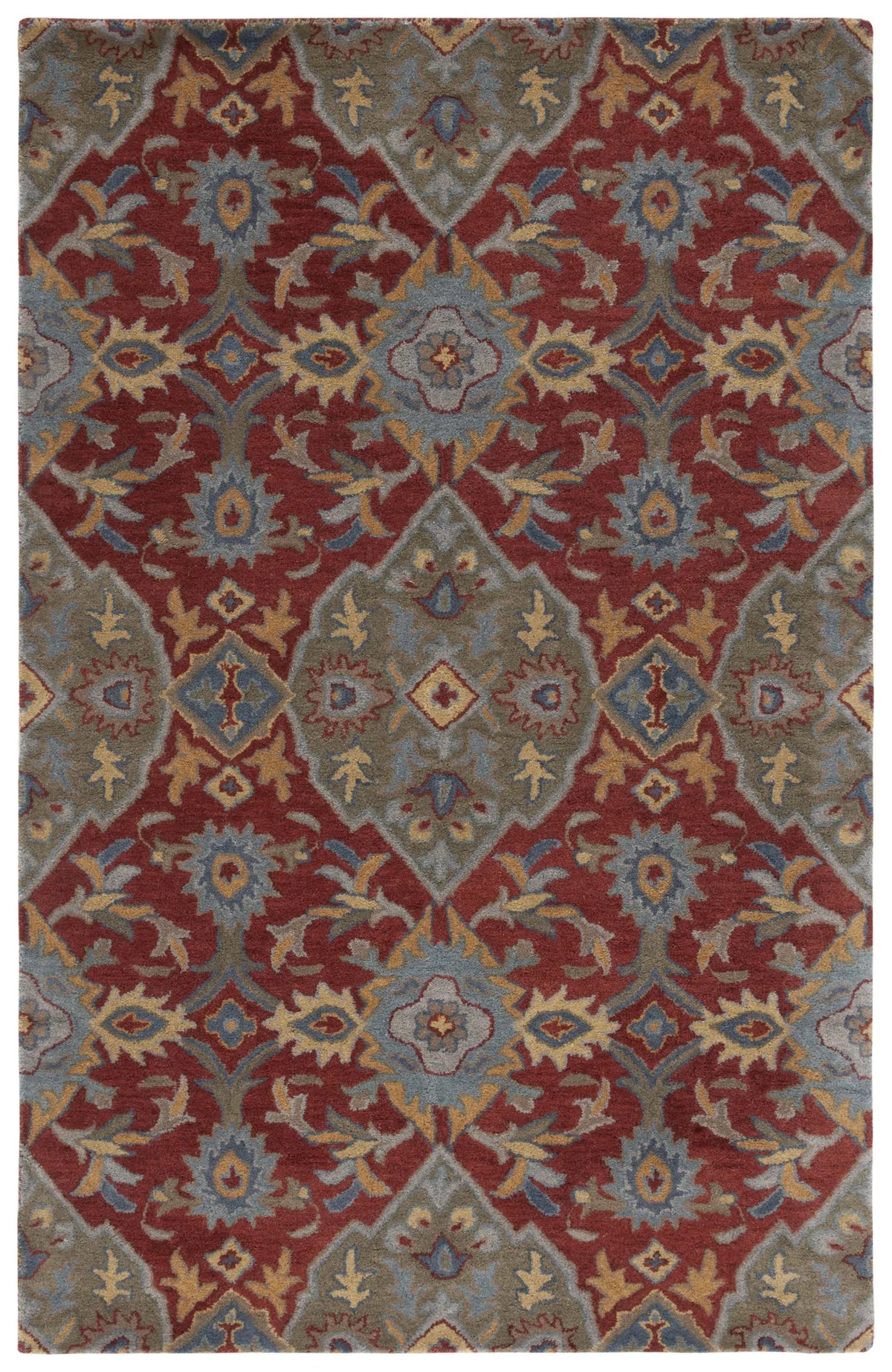 Safavieh Heritage 4'-0" x 6'-0" Rug in Red / Green