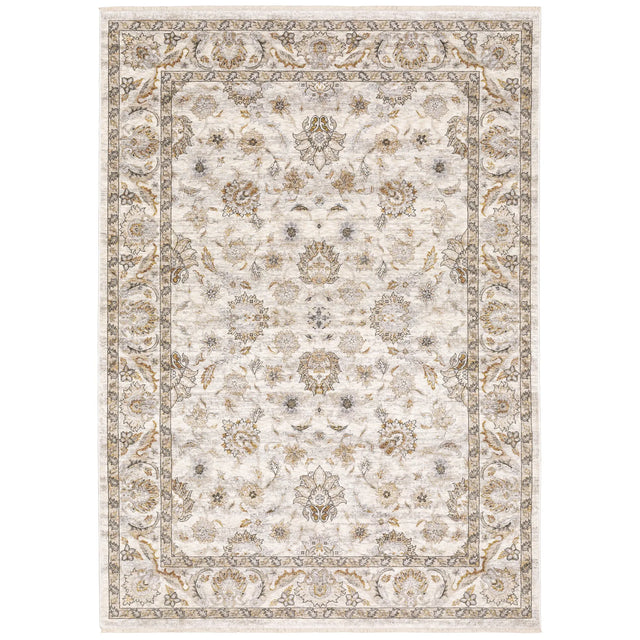Oriental Weavers Sphinx Maharaja 070W1 Ivory/Grey Rugs - main flat