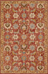 Loloi Victoria Vk-09 Terracotta / Gold Rugs - main flat