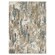 Oriental Weavers Sphinx ECHO ECH11 Beige Abstract Rugs - main flat