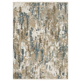 Oriental Weavers Sphinx ECHO ECH11 Beige Abstract Rugs - main flat