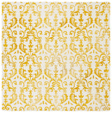 Safavieh Dip Dye 7'-0" x 7'-0" Rug in Ivory / Gold