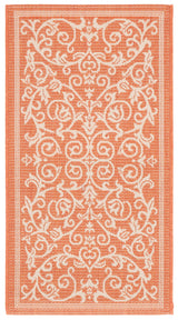 Safavieh Courtyard 2'-0" x 3'-7" Rug in Terracotta / Natural