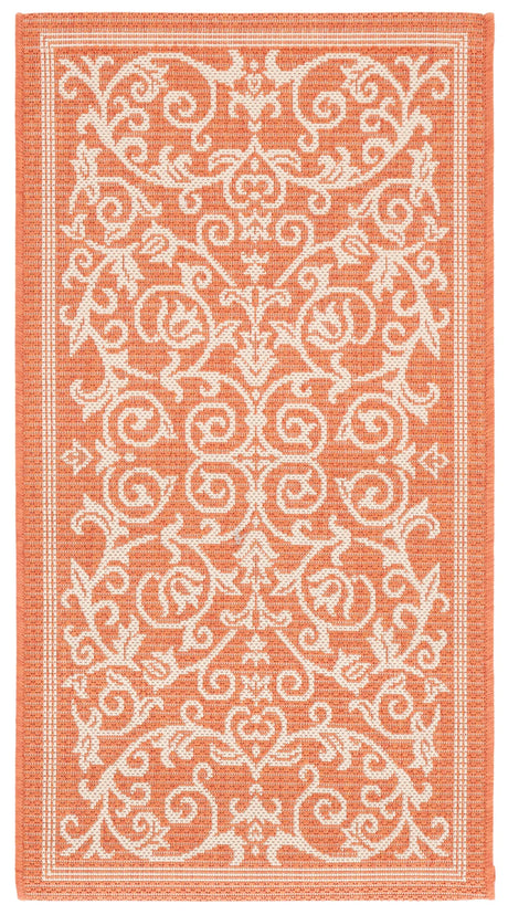 Safavieh Courtyard 2'-0" x 3'-7" Rug in Terracotta / Natural