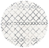 Safavieh Fontana Shag  800 5'-3" x 5'-3" Rug in Ivory / Grey
