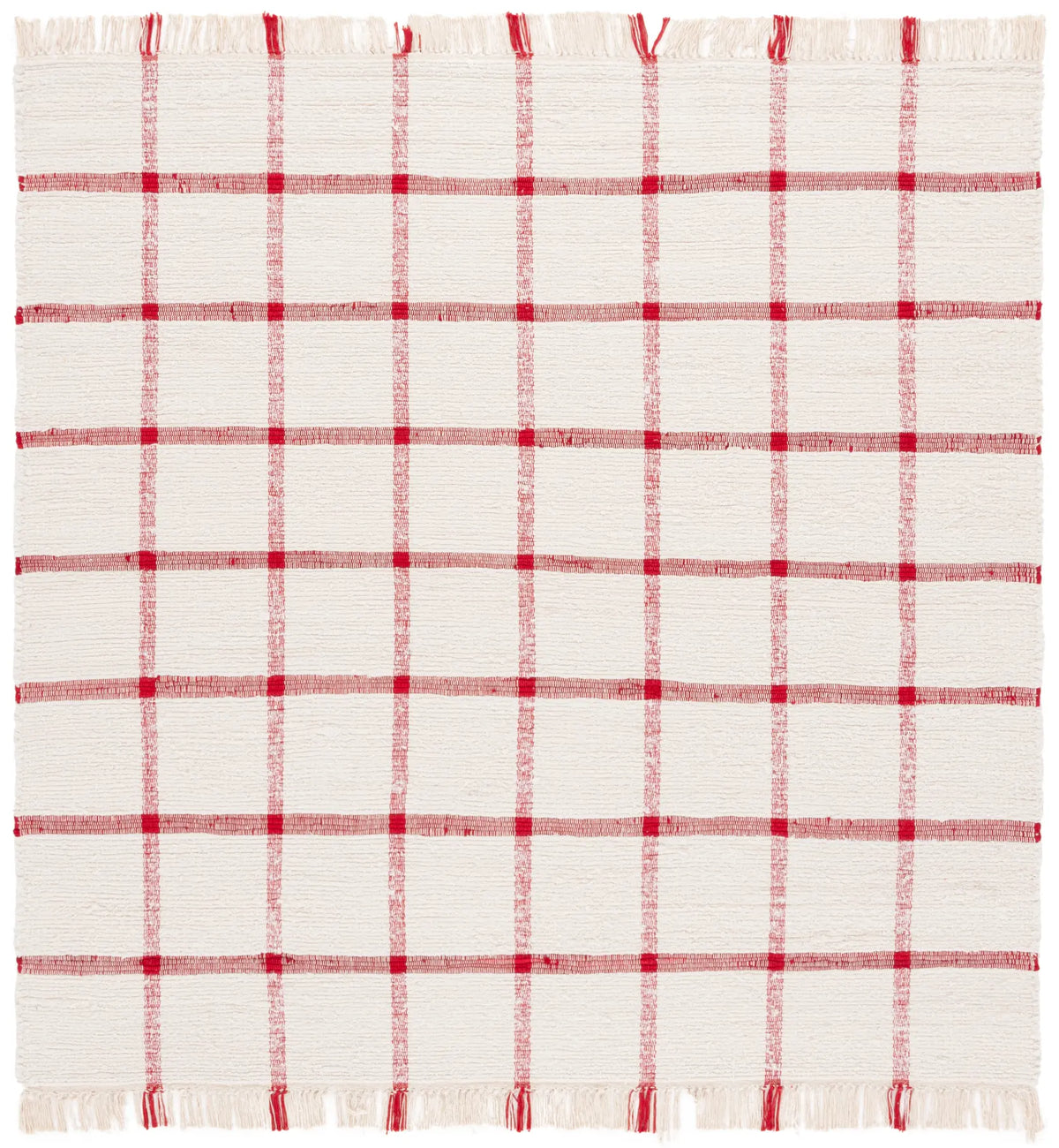 Safavieh Montauk 6'-0" x 6'-0" Rug in Ivory / Red