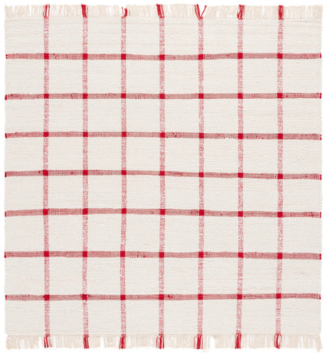 Safavieh Montauk 6'-0" x 6'-0" Rug in Ivory / Red
