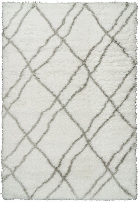 Dynamic Rugs Nordic 7431 White/Silver Rug - Rectangular