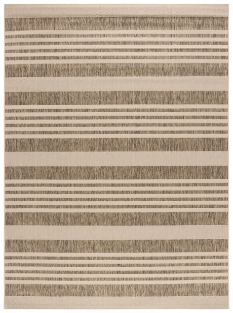 Safavieh Courtyard 10'-0" x 14'-0" Rug in Brown / Bone