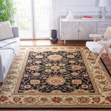 Safavieh Lyndhurst 8'-0" x 10'-0" Rug in Black / Ivory