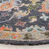 Safavieh Blossom 6'-0" x 6'-0" Rug in Dark Grey / Sage