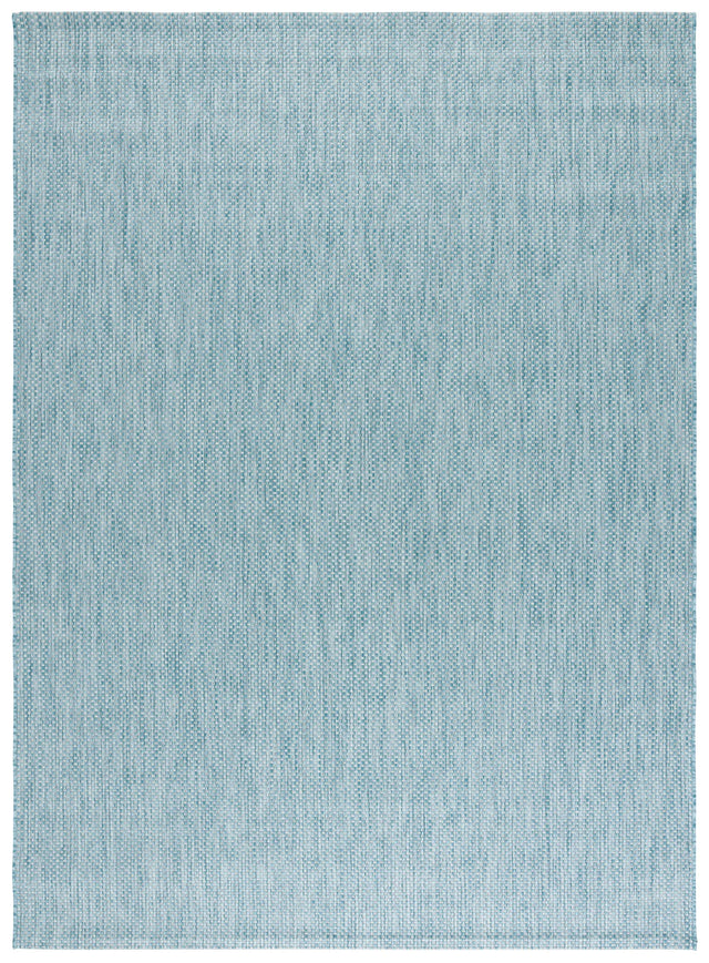 Safavieh Courtyard 10'-0" x 14'-0" Rug in Aqua / Grey