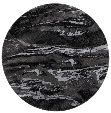 Safavieh Pacific 6'-7" x 6'-7" Rug in Grey / Black