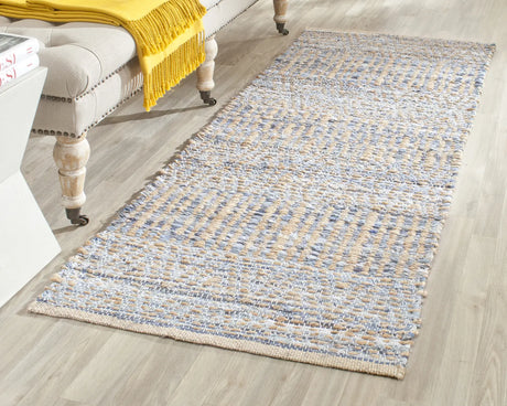 Safavieh Cape Cod 2'-3" x 10'-0" Rug in Natural / Blue