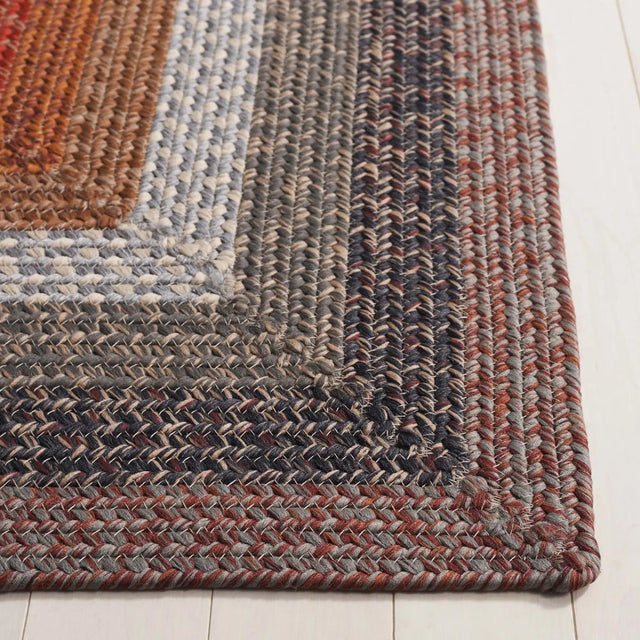 Safavieh Braided 3'-0" x 5'-0" Rug in Brown / Rust