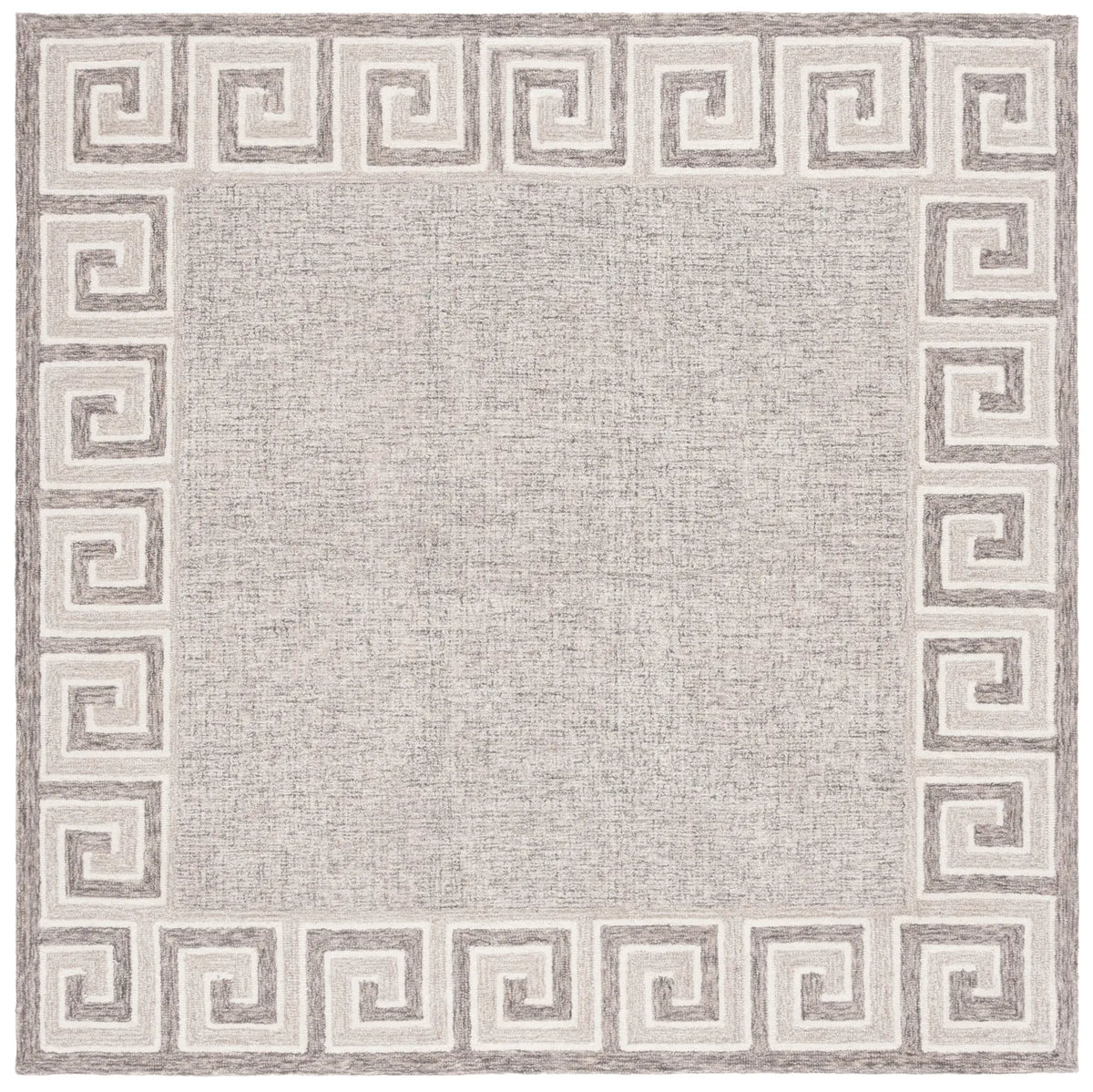 Safavieh Ebony 6'-0" x 6'-0" Rug in Dark Grey / Ivory