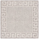 Safavieh Ebony 6'-0" x 6'-0" Rug in Dark Grey / Ivory