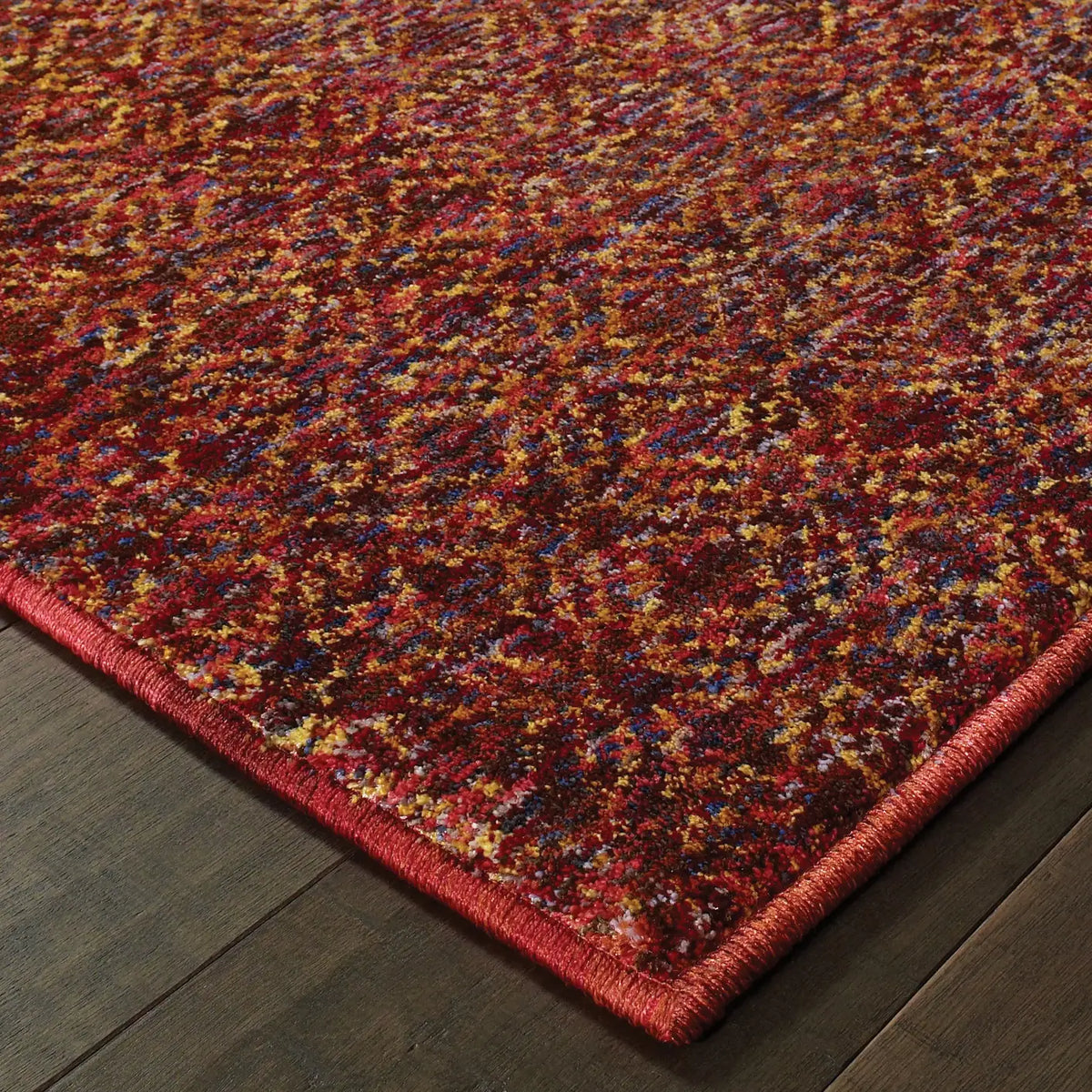 Oriental Weavers Sphinx Atlas 8048K Red/Rust Rugs - corner detail