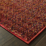 Oriental Weavers Sphinx Atlas 8048K Red/Rust Rugs - corner detail