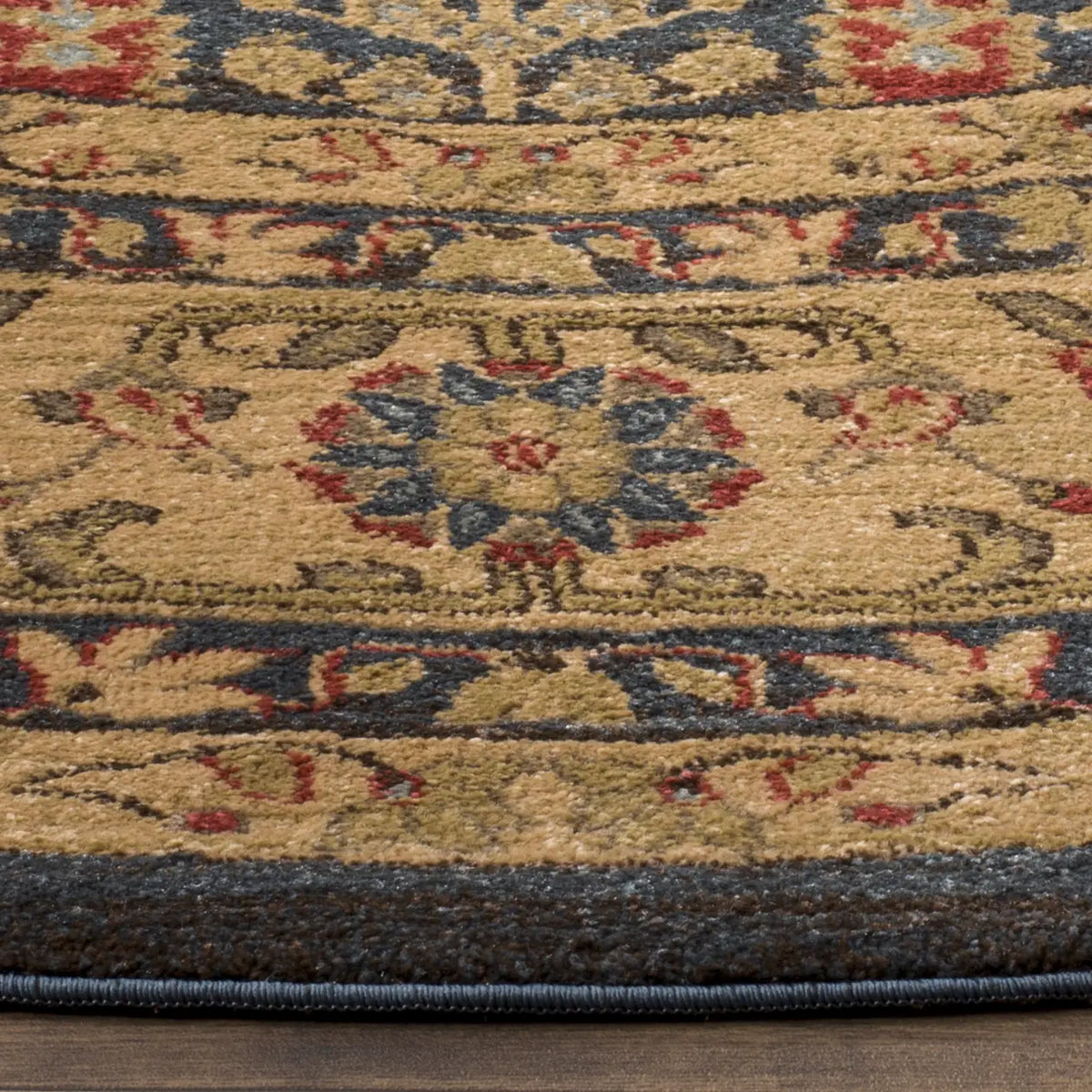Safavieh Mahal 5'-1" x 5'-1" Rug in Navy / Natural