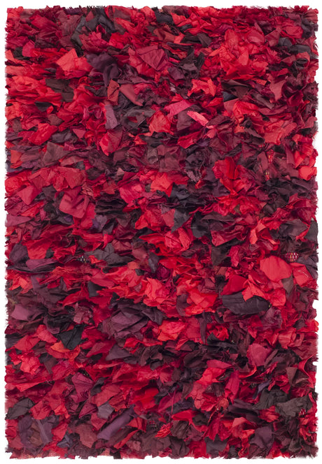Safavieh Rio Shag 2'-6" x 4'-0" Rug in Red / Multi