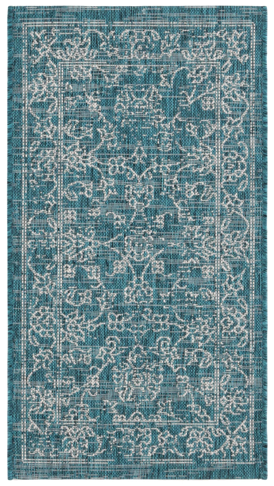 Safavieh Courtyard 2'-0" x 3'-7" Rug in Turquoise