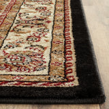 Safavieh Lyndhurst 4'-0" x 6'-0" Rug in Black / Ivory