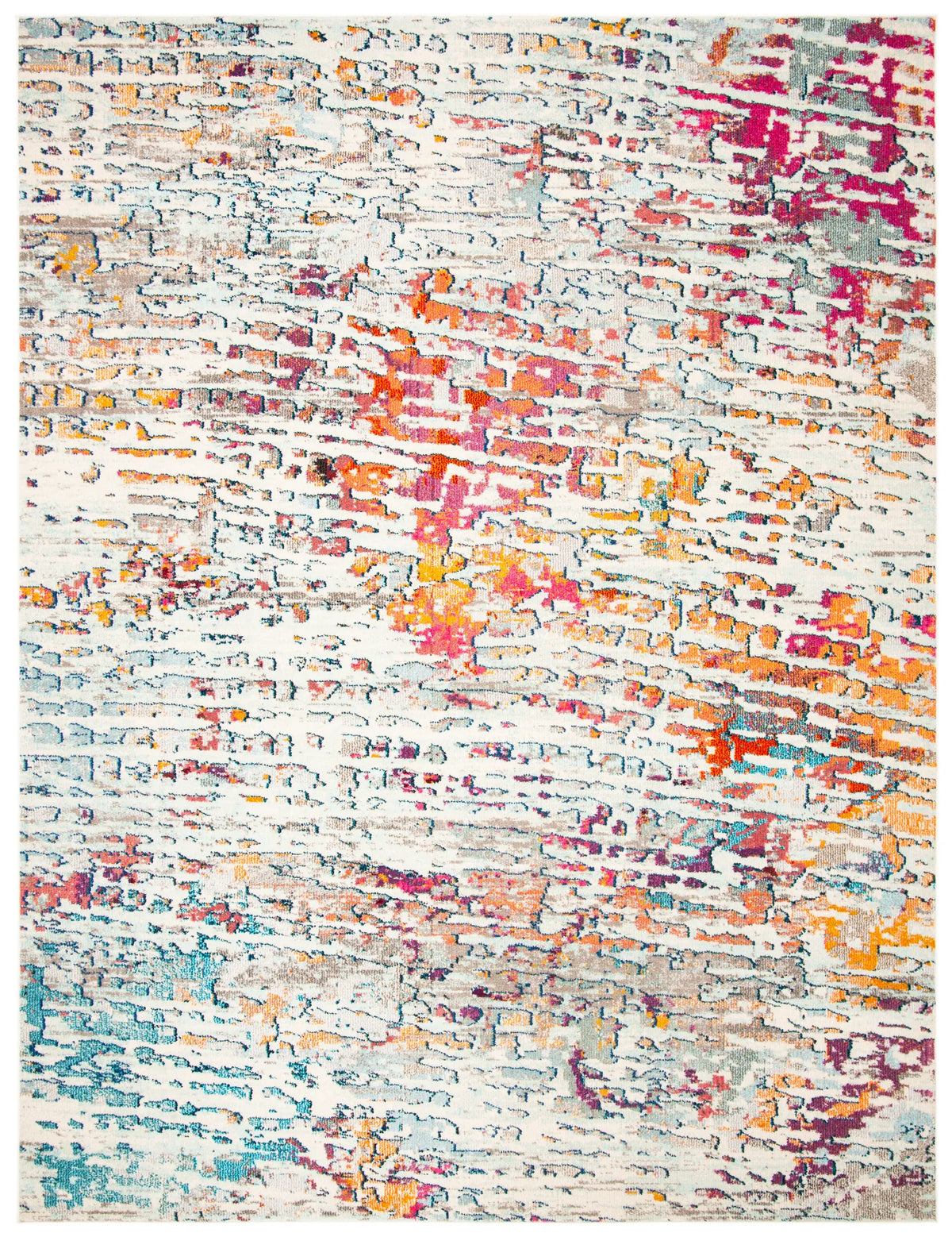 Safavieh Madison 10'-0" x 14'-0" Rug in Light Blue / Orange