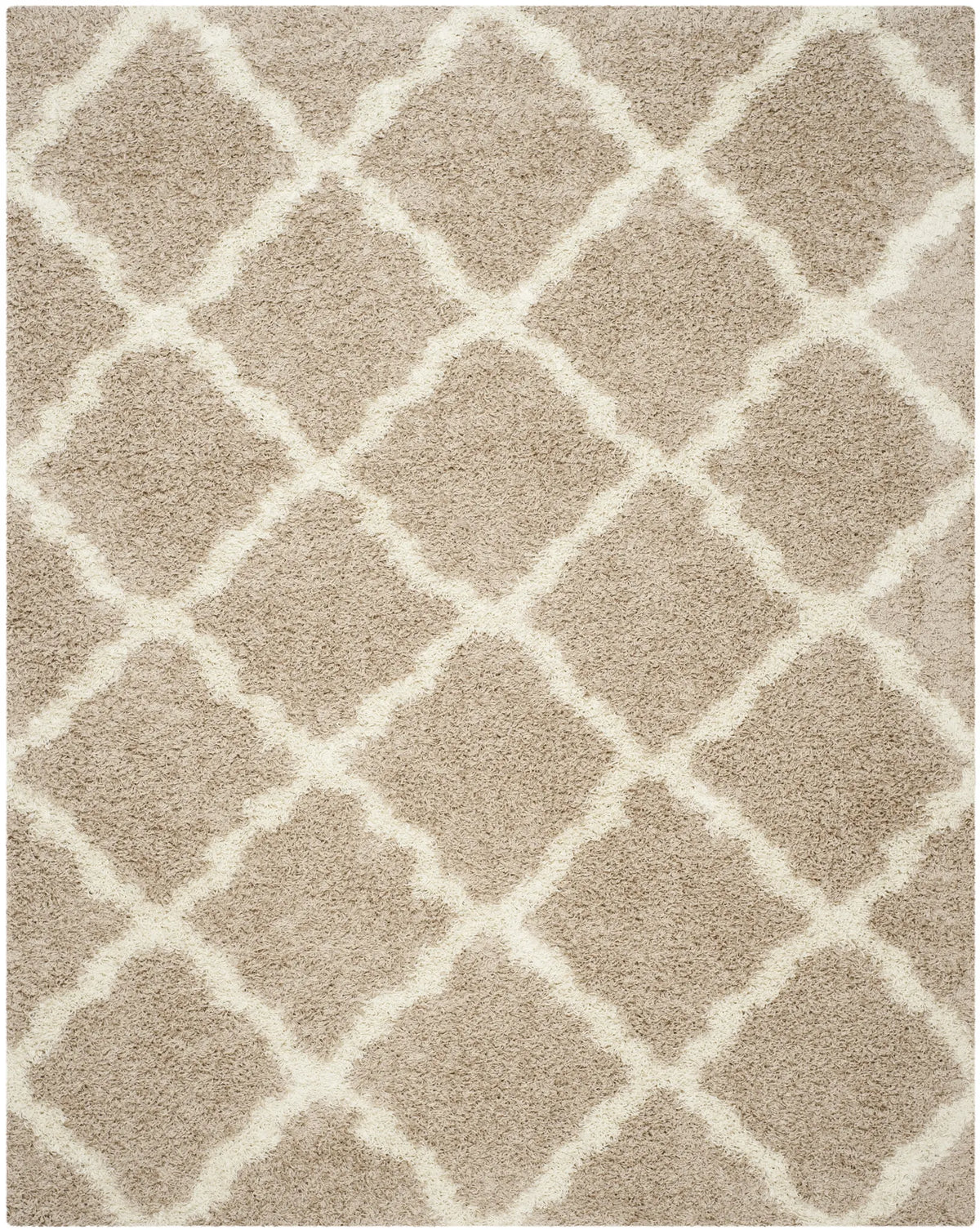 Safavieh Sgd-Dallas Shag 10'-0" x 14'-0" Rug in Beige / Ivory
