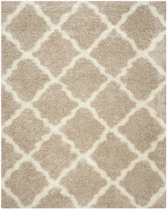 Safavieh Sgd-Dallas Shag 10'-0" x 14'-0" Rug in Beige / Ivory