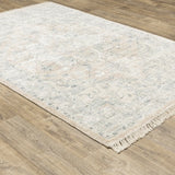 Oriental Weavers Sphinx Malabar 45308 Beige/ Grey Rugs - angle detail