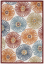 Safavieh Cabana 4'-0" x 6'-0" Rug in Creme / Red