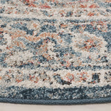 Safavieh Vintage Tabriz 6'-7" x 6'-7" Rug in Blue / Rust