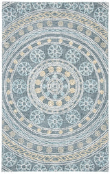Safavieh Blossom 4'-0" x 6'-0" Rug in Charcoal / Yellow