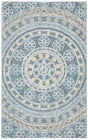 Safavieh Blossom 4'-0" x 6'-0" Rug in Charcoal / Yellow