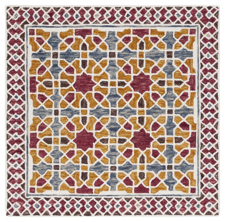 Safavieh Aspen 5'-0" x 5'-0" Rug in Red / Yellow