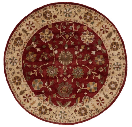 Safavieh Heritage 6'-0" x 6'-0" Rug in Red / Gold