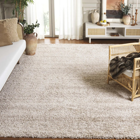 Safavieh Hudson Shag 10'-0" x 14'-0" Rug in Ivory / Beige