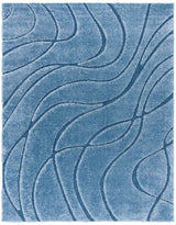 Safavieh Florida Shag 9'-6" x 13'-0" Rug in Light Blue / Blue