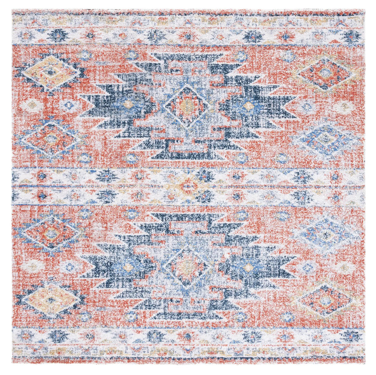 Safavieh Classic Vintage 6'-0" x 6'-0" Rug in Blue / Rust