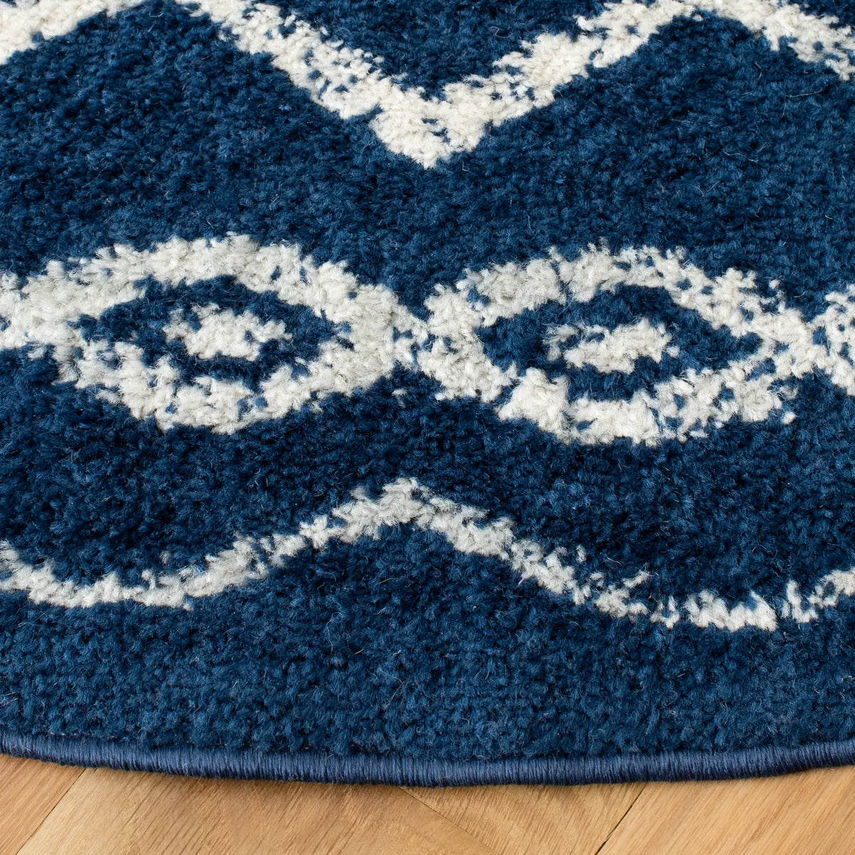 Safavieh Tulum 10'-0" x 10'-0" Rug in Navy / Ivory