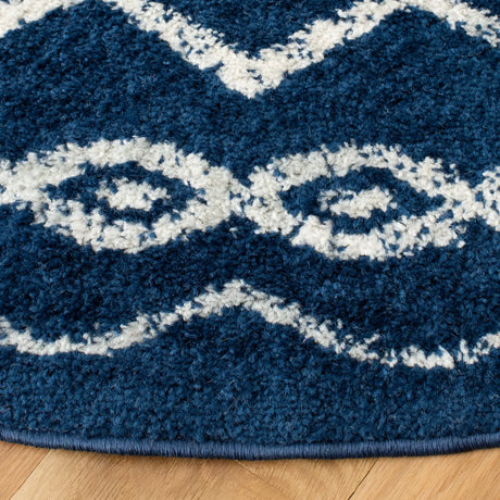 Safavieh Tulum 10'-0" x 10'-0" Rug in Navy / Ivory