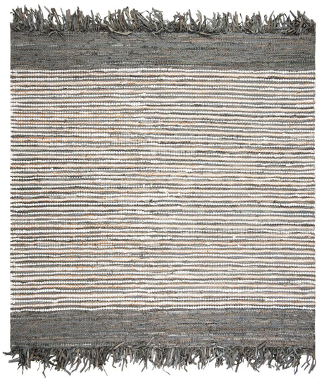 Safavieh Vintage Leather 6'-0" x 6'-0" Rug in Grey / Multi
