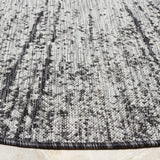 Safavieh Courtyard 6'-7" x 6'-7" Rug in Grey / Black