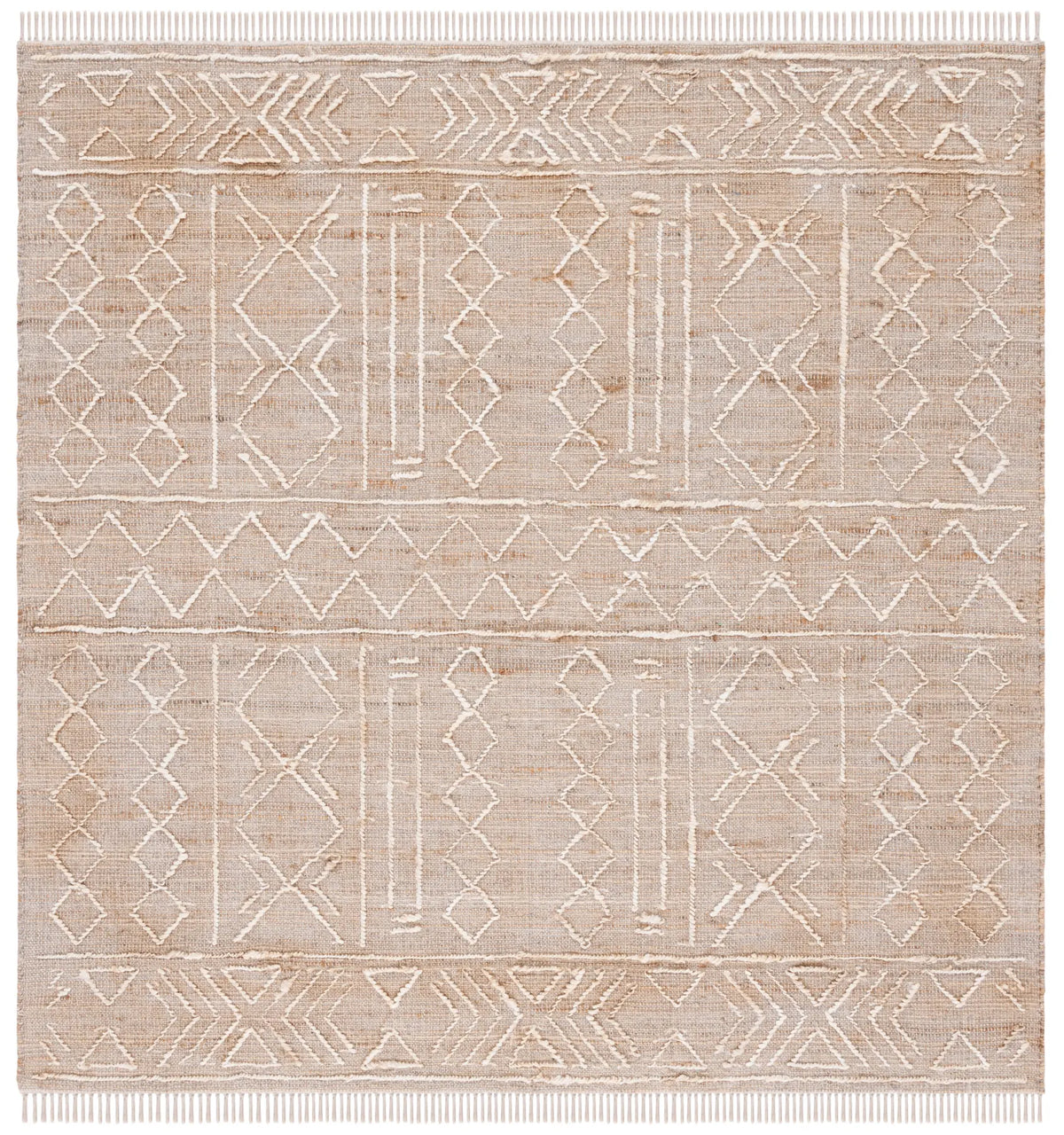 Safavieh Natural Fiber 6'-0" x 6'-0" Rug in Natural / Ivory