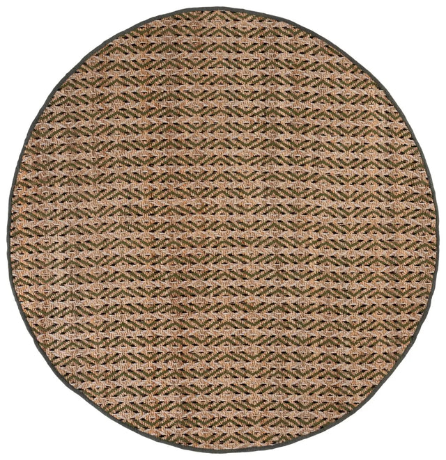 Safavieh Natural Fiber 7'-0" x 7'-0" Rug in Natural / Green